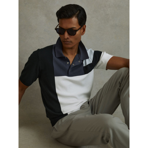 REISS CHARGE Colourblock Polo Shirt